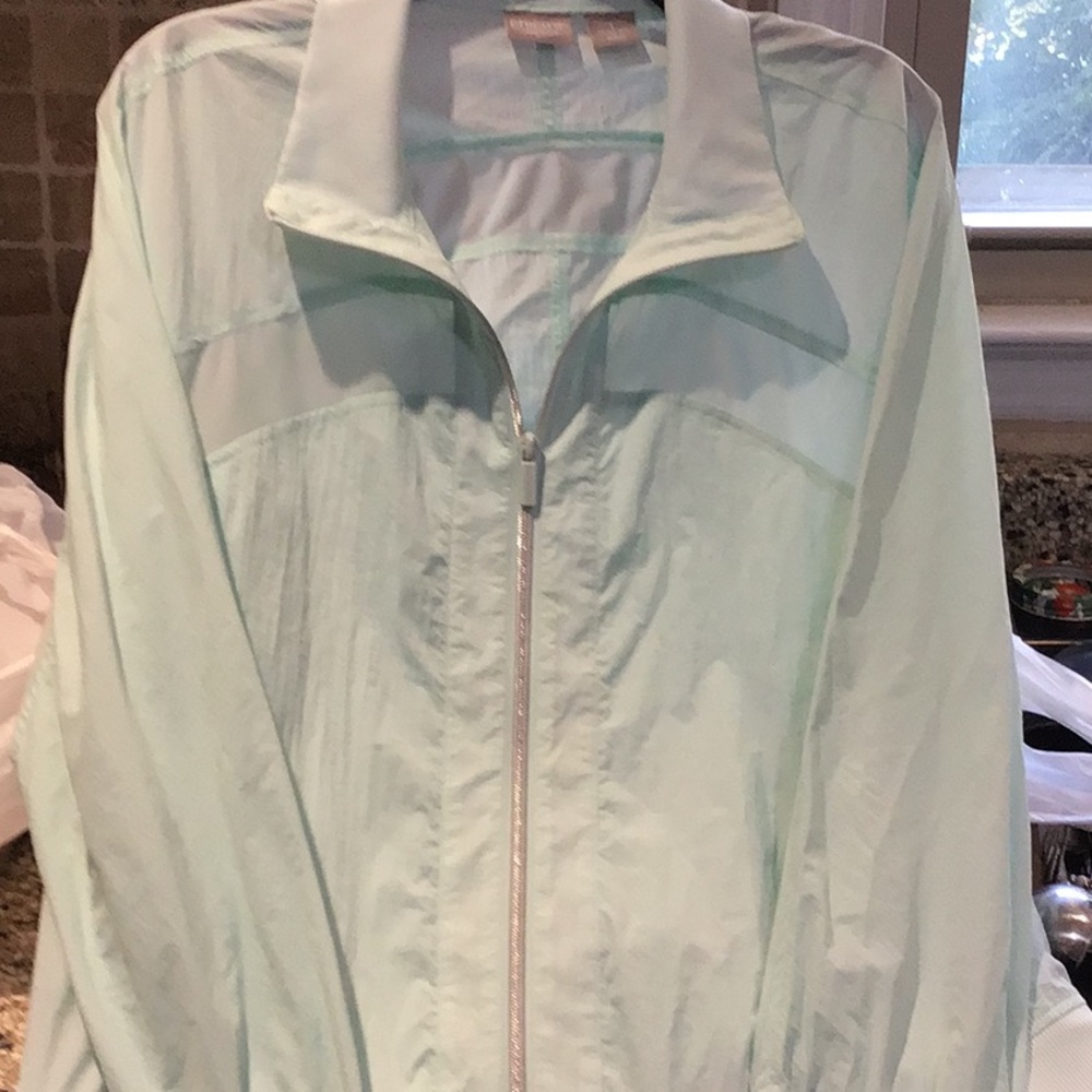 Chico’s Zenergy, Jacket in Aqua Haze, Size 1